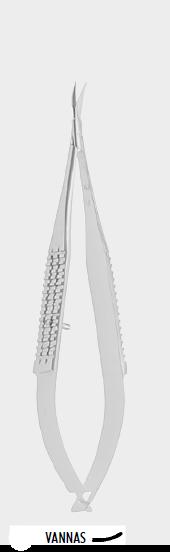 Мікроножиці ВАННАС (VANNAS), 12 см (cm), вигнуті